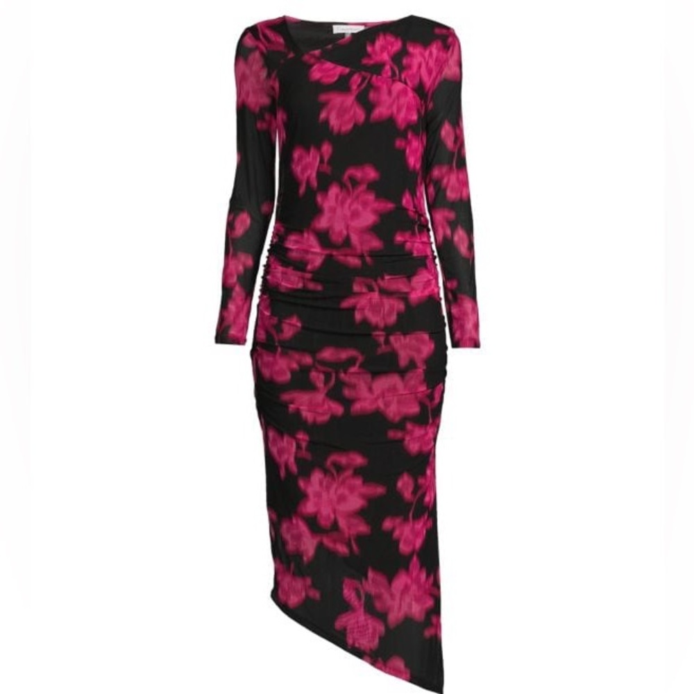 CK Asymmetric Midi Dress